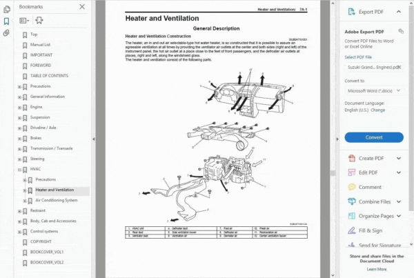 SUZUKI GRAND VITARA 2005-2015 SERVICE REPAIR MANUAL - Image 4