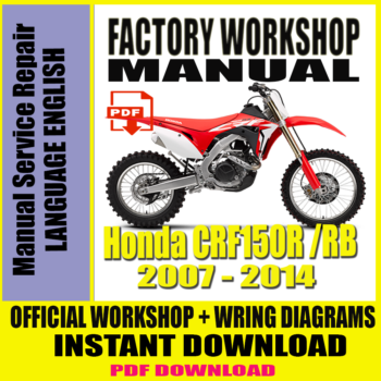 Honda CRF150R and CRF150RB 2007-2014 service manual repair