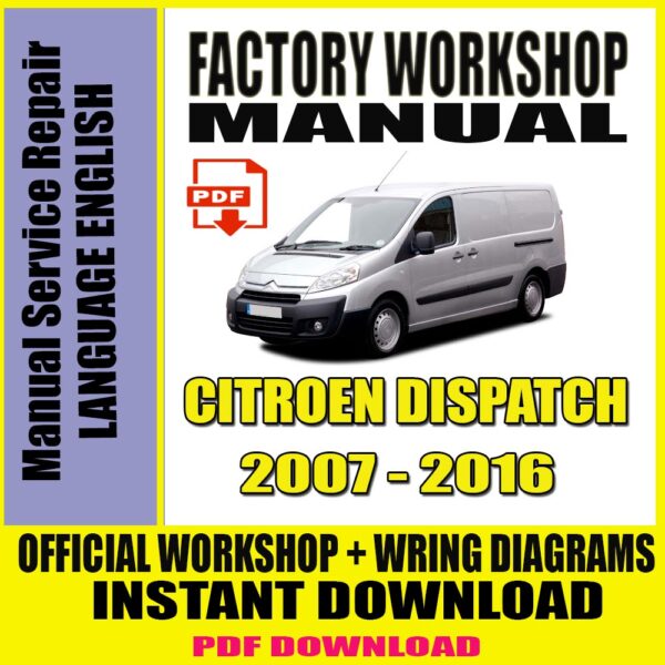 CITROEN DISPATCH Repair Manual Service 2007-2016