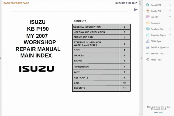ISUZU D'MAX 2003-2012 SERVICE REPAIR MANUAL - Image 6