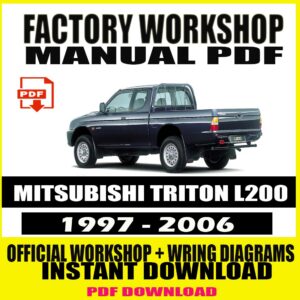 MITSUBISHI TRITON L200 97-06 SERVICE REPAIR MANUAL
