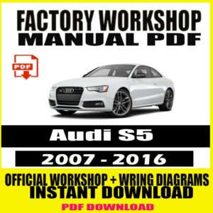 Audi S5 2007-2016 Manual Service Repair