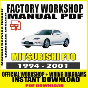 MITSUBISHI FTO 1994-2001 SERVICE Repair MANUAL
