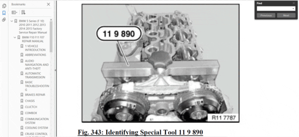 BMW SERIES 5 F10 2009-2017 SERVICE REPAIR MANUAL - Image 2