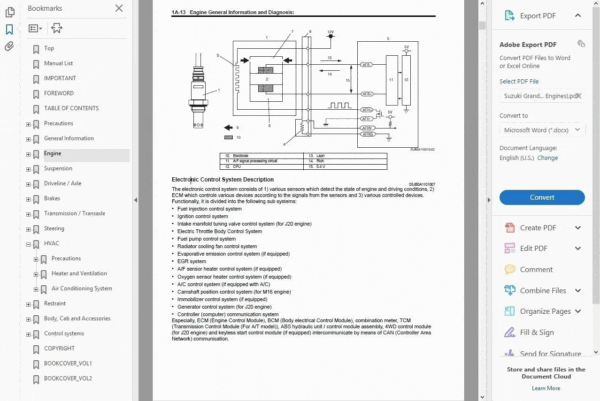 2007 Suzuki Grand Vitara FACTORY SERVICE REPAIR MANUAL - Image 2