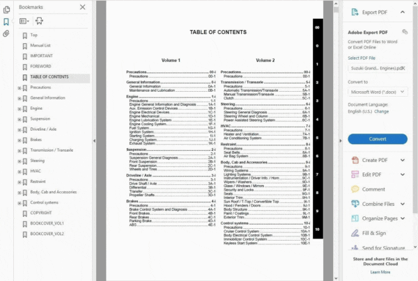 2007 Suzuki Grand Vitara FACTORY SERVICE REPAIR MANUAL - Image 5