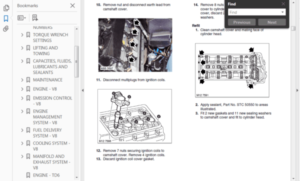 RANGE ROVER L322 2002-2012 Service Repair Manual - Image 5