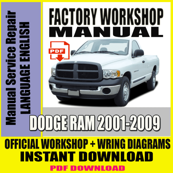 DODGE RAM 2001-2009 MANUAL SERVICE REPAIR