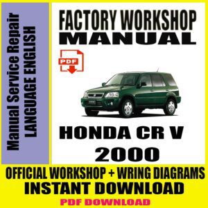 2000 HONDA CR-V WORKSHOP MANUAL SERVICE & REPAIR