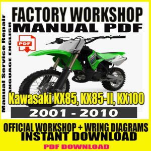 Kawasaki KX85 KX85-II KX100 Service Repair Manual