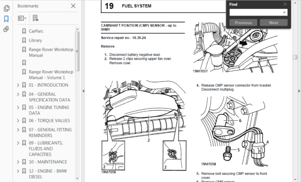LAND ROVER RANGE ROVER P38 FACTORY REPAIR SERVICE MANUAL - Image 4