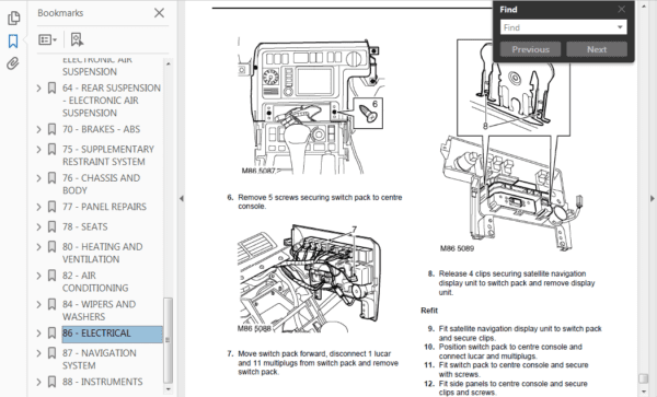 LAND ROVER RANGE ROVER P38 FACTORY REPAIR SERVICE MANUAL - Image 2