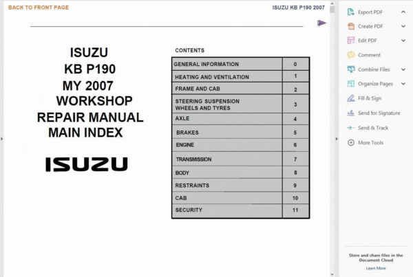 ISUZU D'MAX 2003-2012 SERVICE REPAIR MANUAL - Image 5