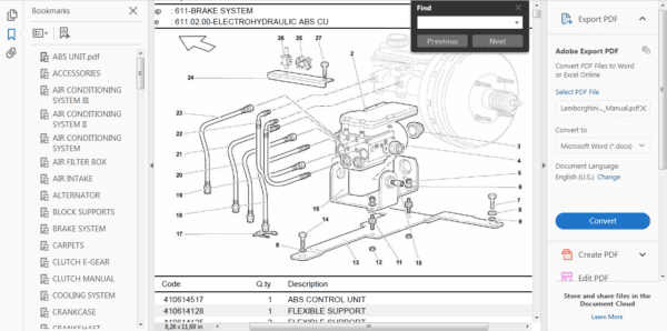 LAMBORGHINI MURCIELAGO REPAIR MANUAL - Image 6