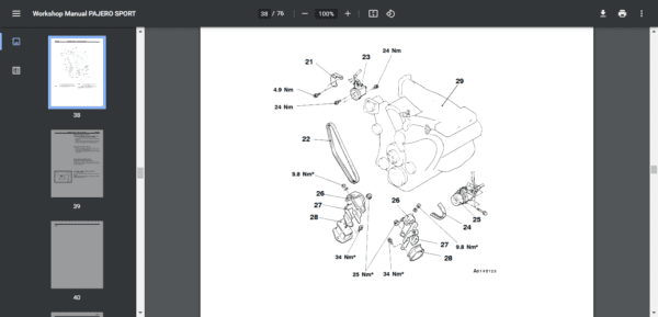 MITSUBISHI PAJERO 1996-2006 FACTORY REPAIR SERVICE MANUAL - Image 2