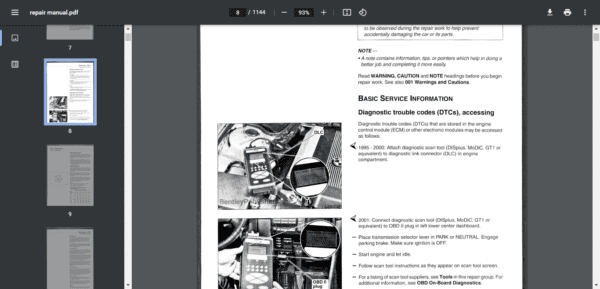 BMW 7 SERIES E38 740I 1995-2001 SERVICE REPAIR MANUAL - Image 7