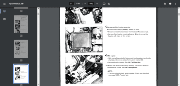 BMW 7 SERIES E38 740I 1995-2001 SERVICE REPAIR MANUAL - Image 2