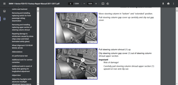 BMW SERIES 1 F20 F21 WORKSHOP FACTORY REPAIR SERVICE MANUAL - Image 7