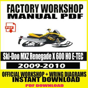 Ski-Doo MXZ Renegade X 600 HO E-TEC 2009-2010 service & repair manual