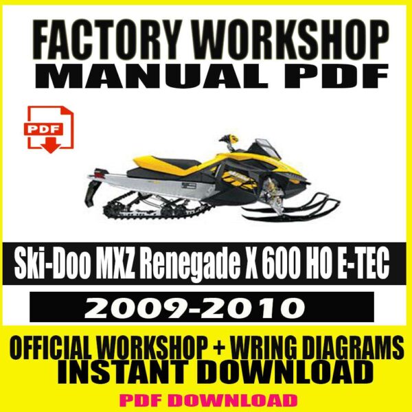 Ski-Doo MXZ Renegade X 600 HO E-TEC 2009-2010 service & repair manual