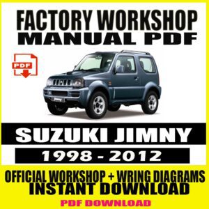 SUZUKI JIMNY 1998-2012 FACTORY REPAIR SERVICE MANUAL
