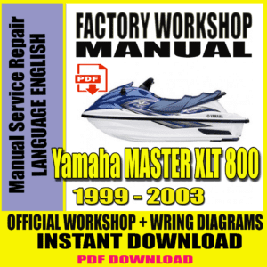 Yamaha Waverunner Xlt800 1999-2003 Service Manual Repair