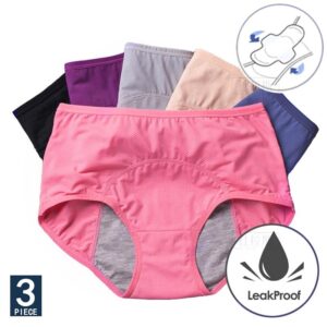 Women’s Leak-Proof Menstrual Panties 3 pcs Set